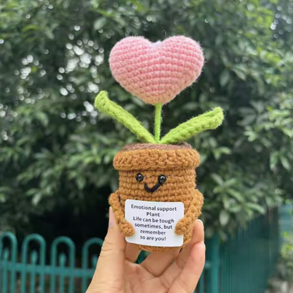 Emotional Support Crochet Flower Plant