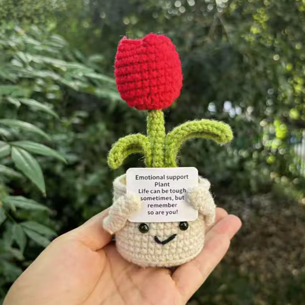 Emotional Support Crochet Flower Plant